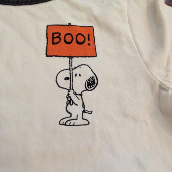 Peanuts Halloween Classic Fit Ringer T-Shirt (6-7) (NWT) - Picture 2 of 4
